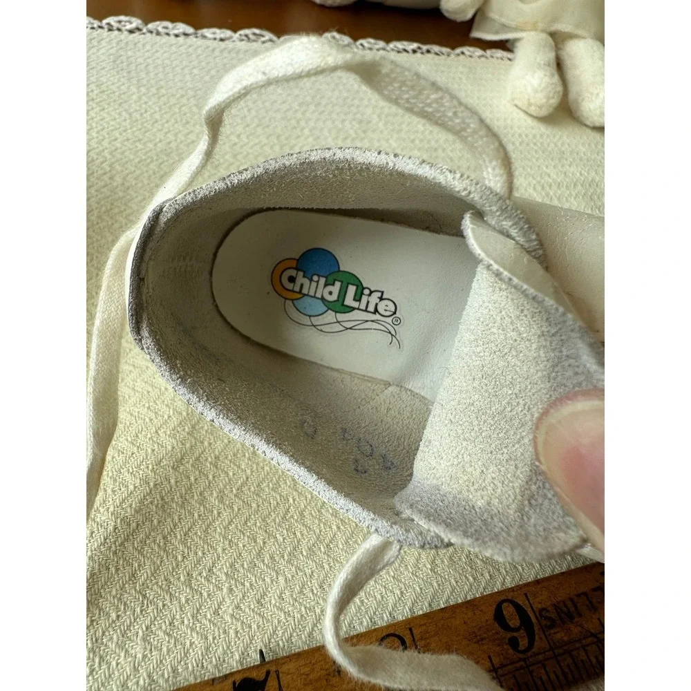 Leather lace up baby shoes 4D
